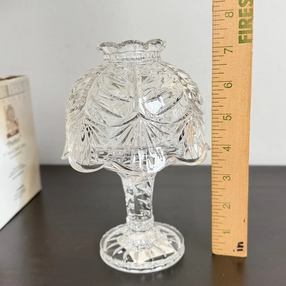 Fifth Avenue Crystal Portico Mini Candle Lamp Fairy Lamp Votive Holder 7.25 inch